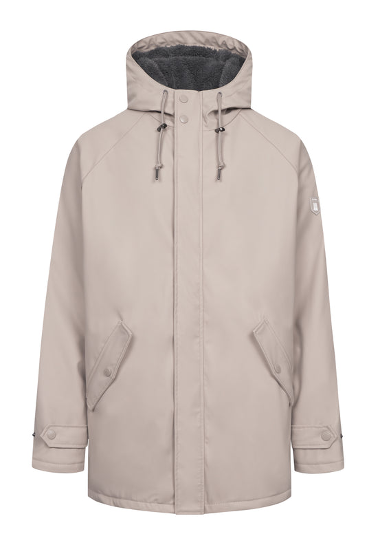 Derbe Herren Regenjacke Trekholm cobblestone/lava smoke