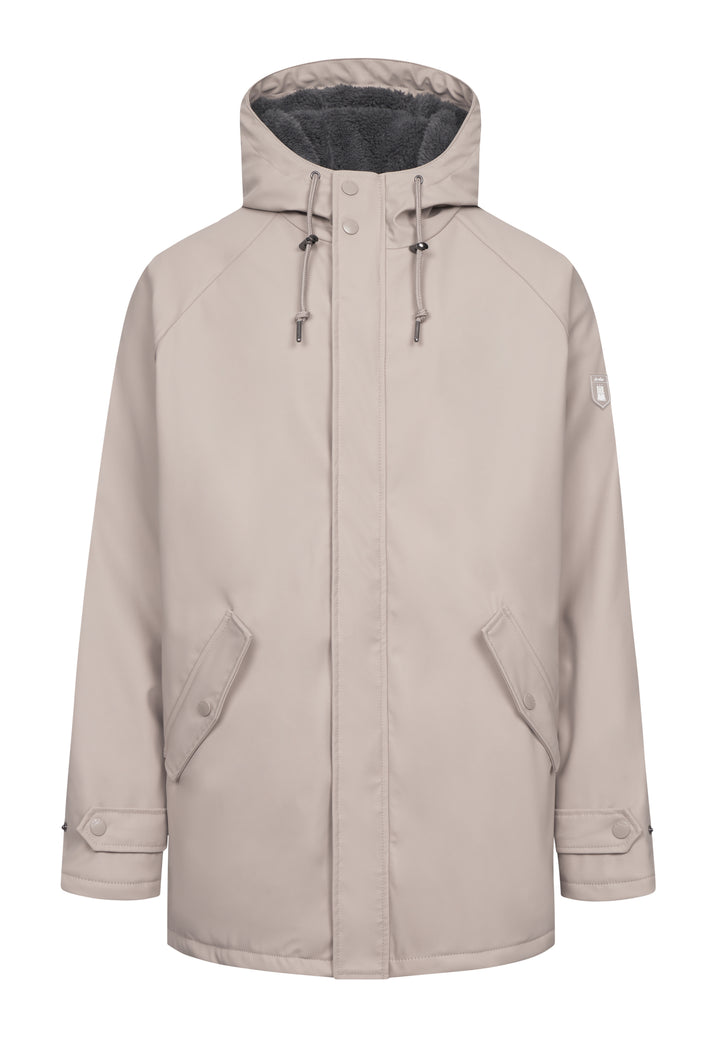 Derbe Herren Regenjacke Trekholm cobblestone/lava smoke