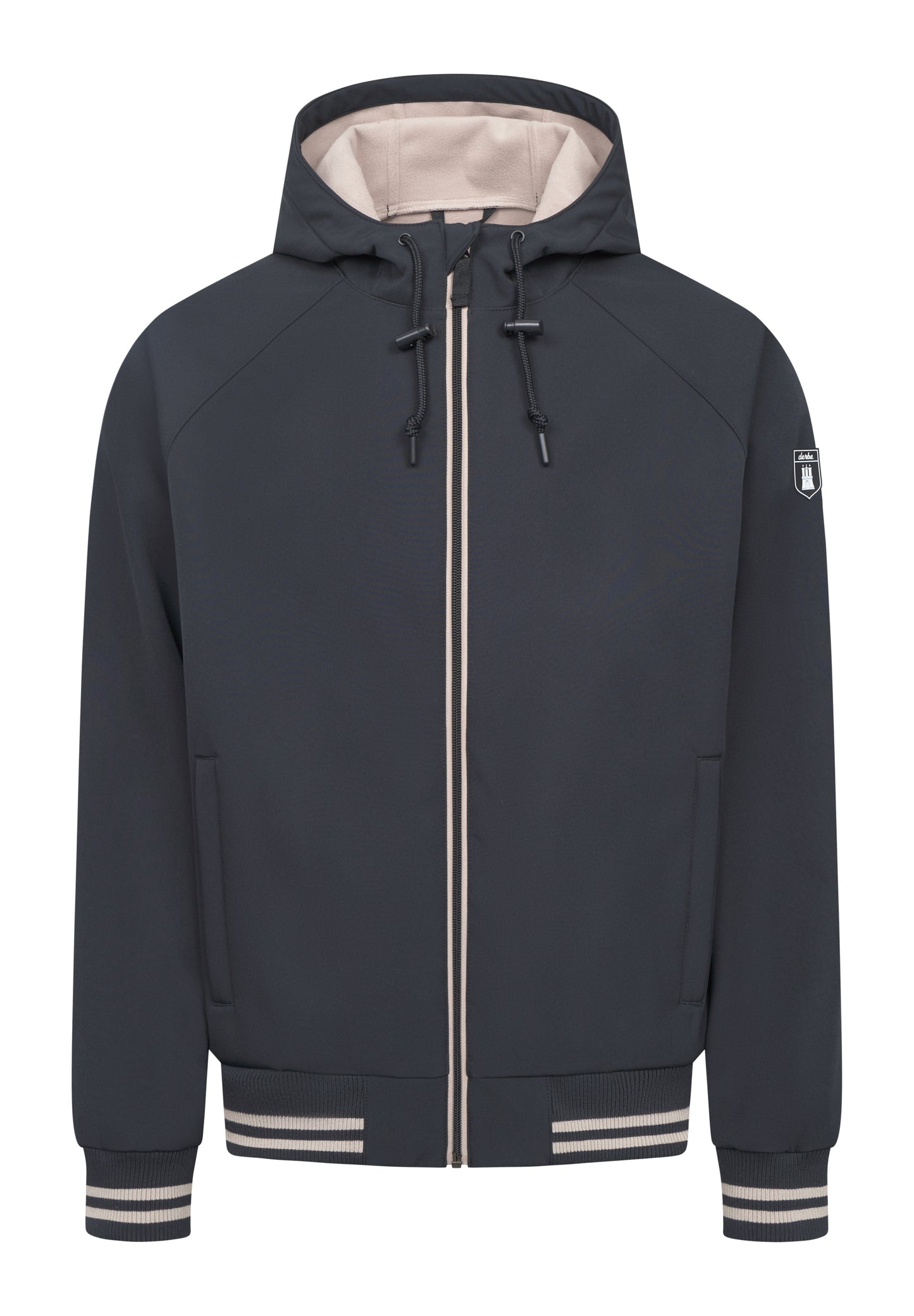 Derbe  Herren Softshelljacke Helgoby -  black/cobblestone