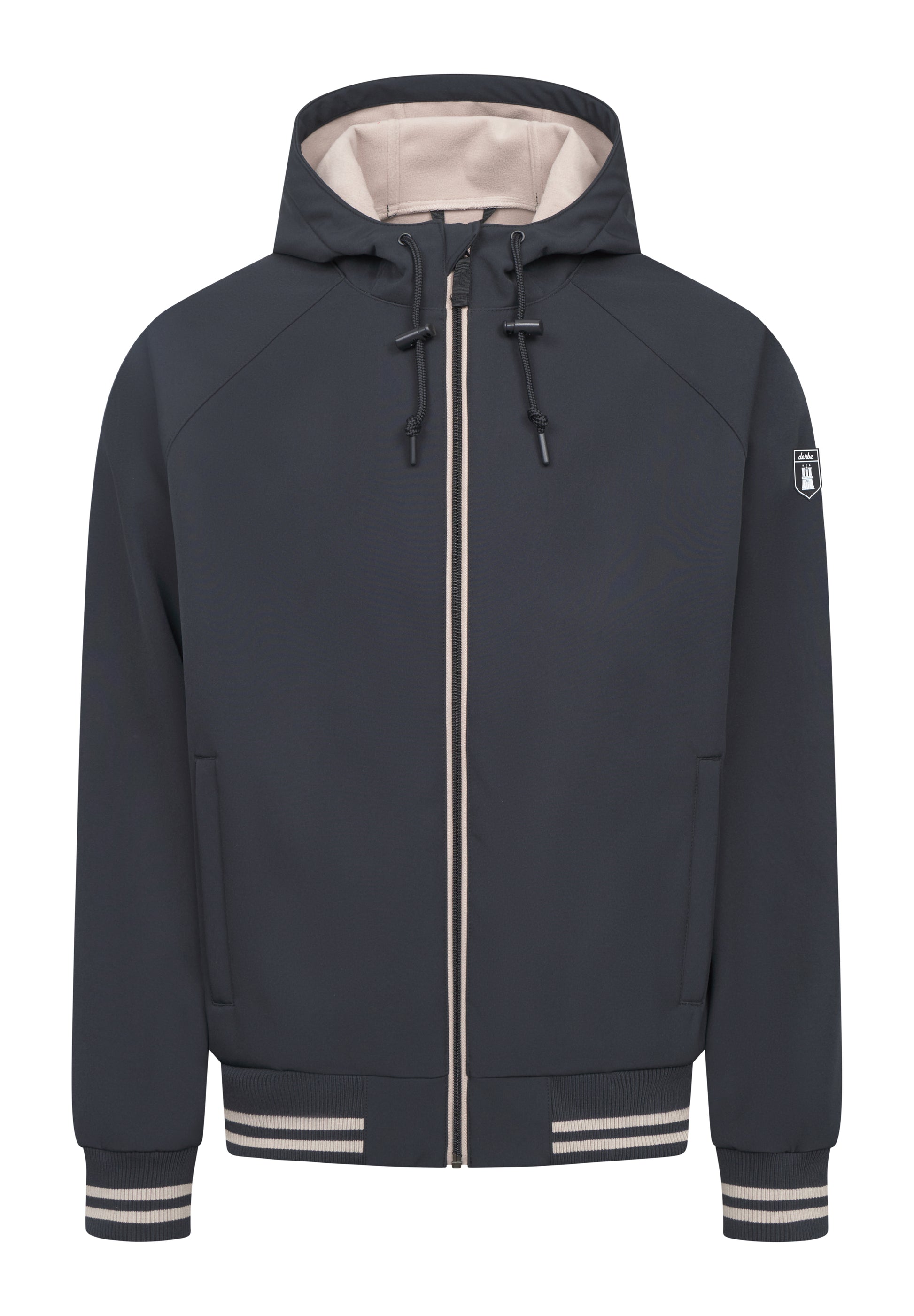 Derbe  Herren Softshelljacke Helgoby -  black/cobblestone