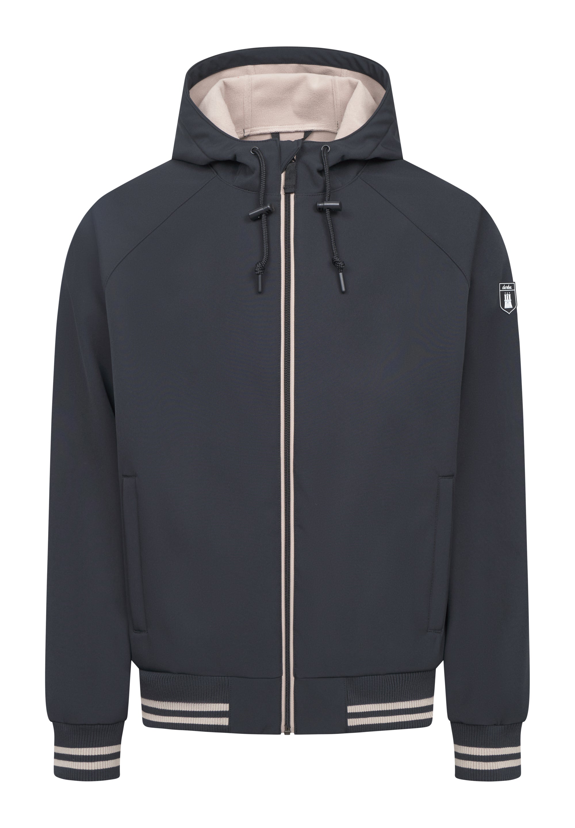 Derbe  Herren Softshelljacke Helgoby -  black/cobblestone
