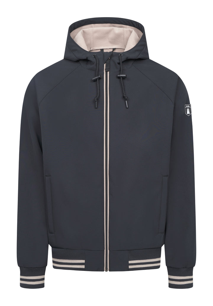 Derbe  Herren Softshelljacke Helgoby -  black/cobblestone