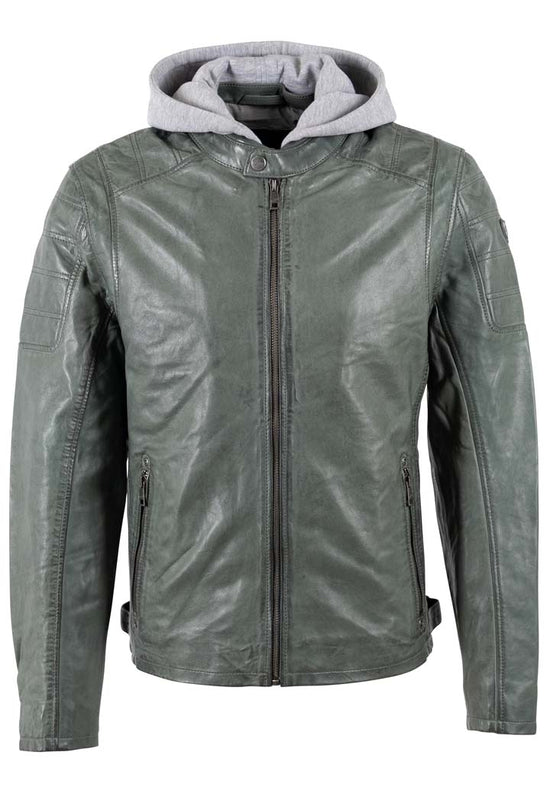 Mauritius Herren Lederjacke MMRylo – frostgrün