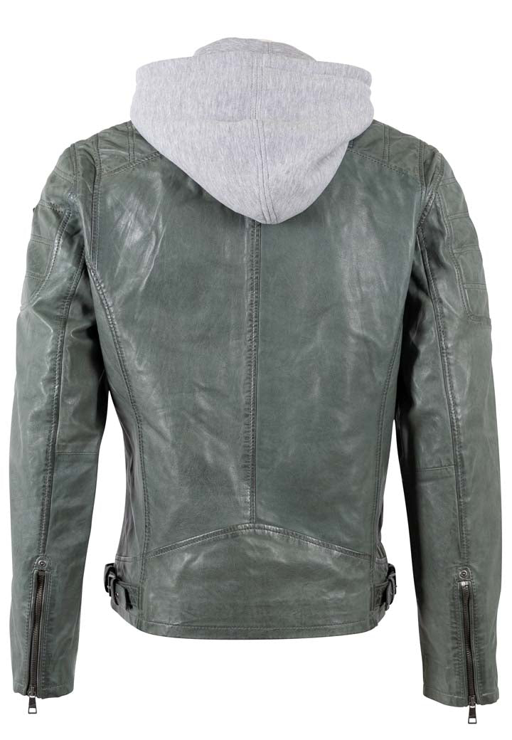 Mauritius Herren Lederjacke MMRylo – frostgrün