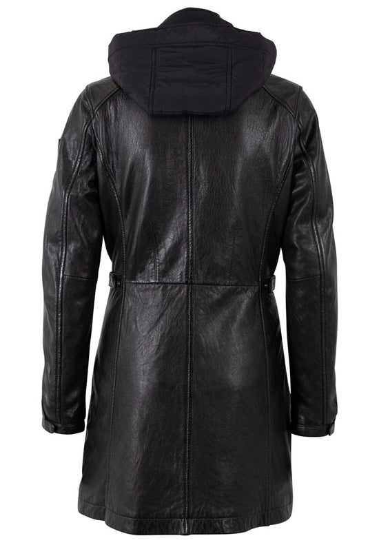 Mauritius Damen Ledermantel MWMabel – schwarz