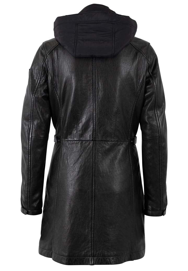 Mauritius Damen Ledermantel MWMabel – schwarz