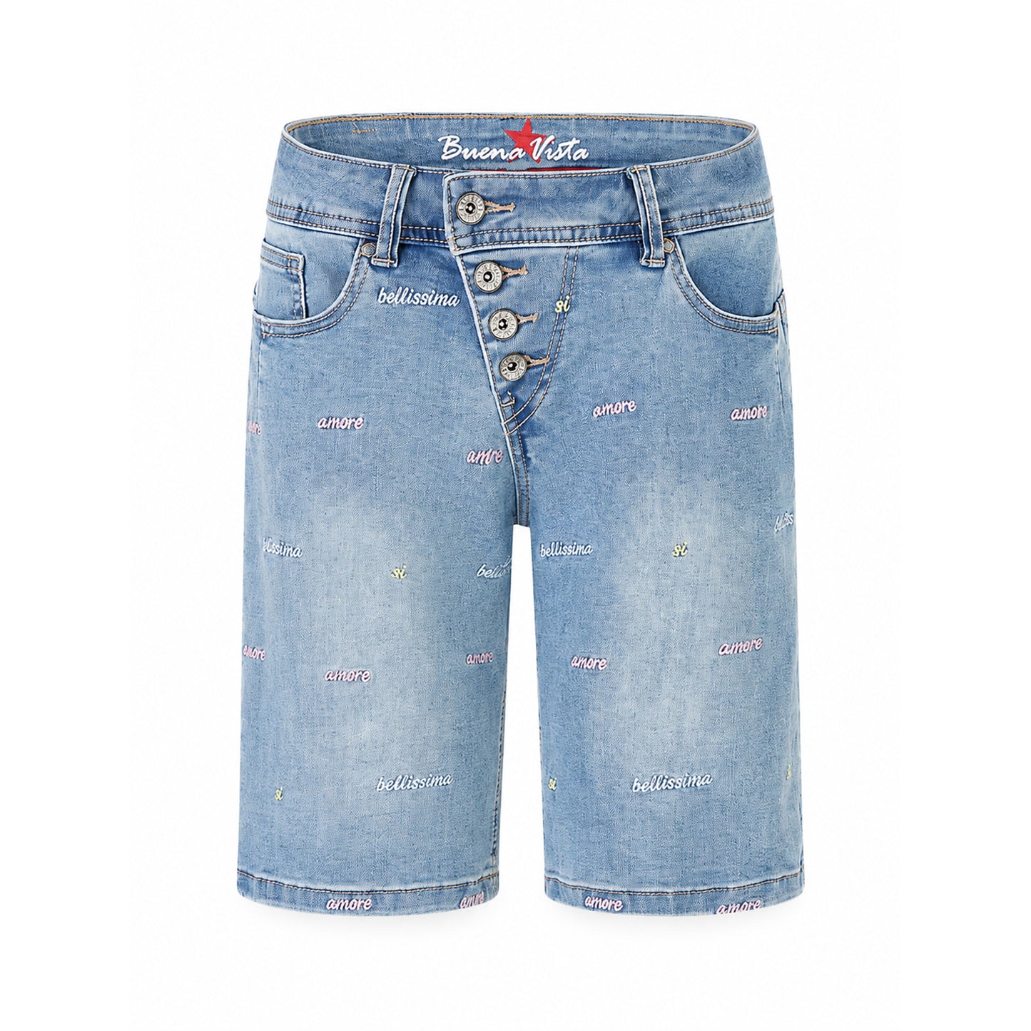 Buena Vista Damen Short Malibu-Short denim stretch