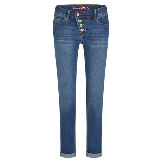 Buena Vista Damen Jeans Malibu Stretch Denim mid stone