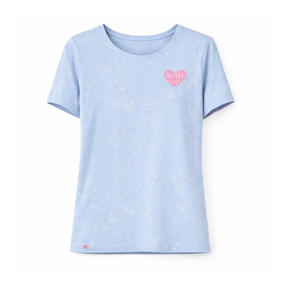 Ragwear Damen T-Shirt Mintta Print  – arctic blue