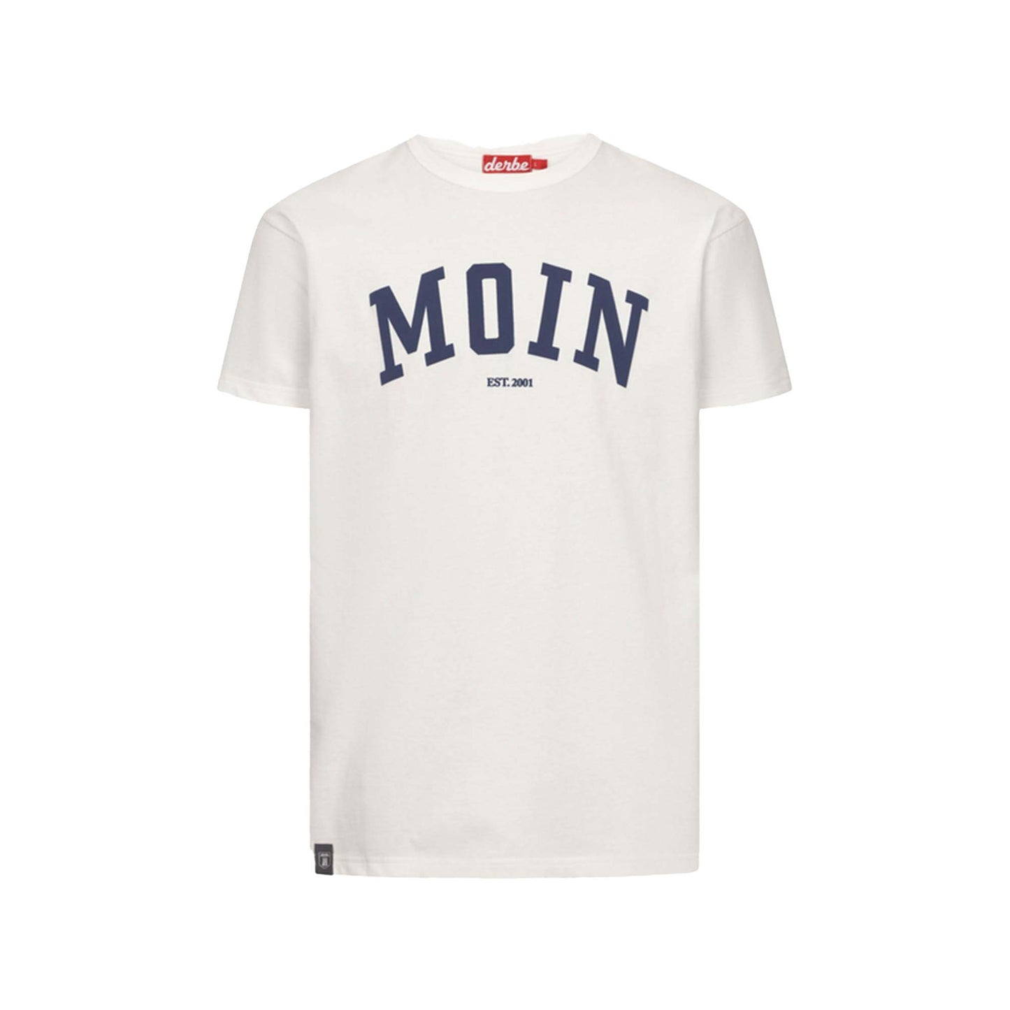 Derbe Herren T-Shirt Moin – off white / navy peony
