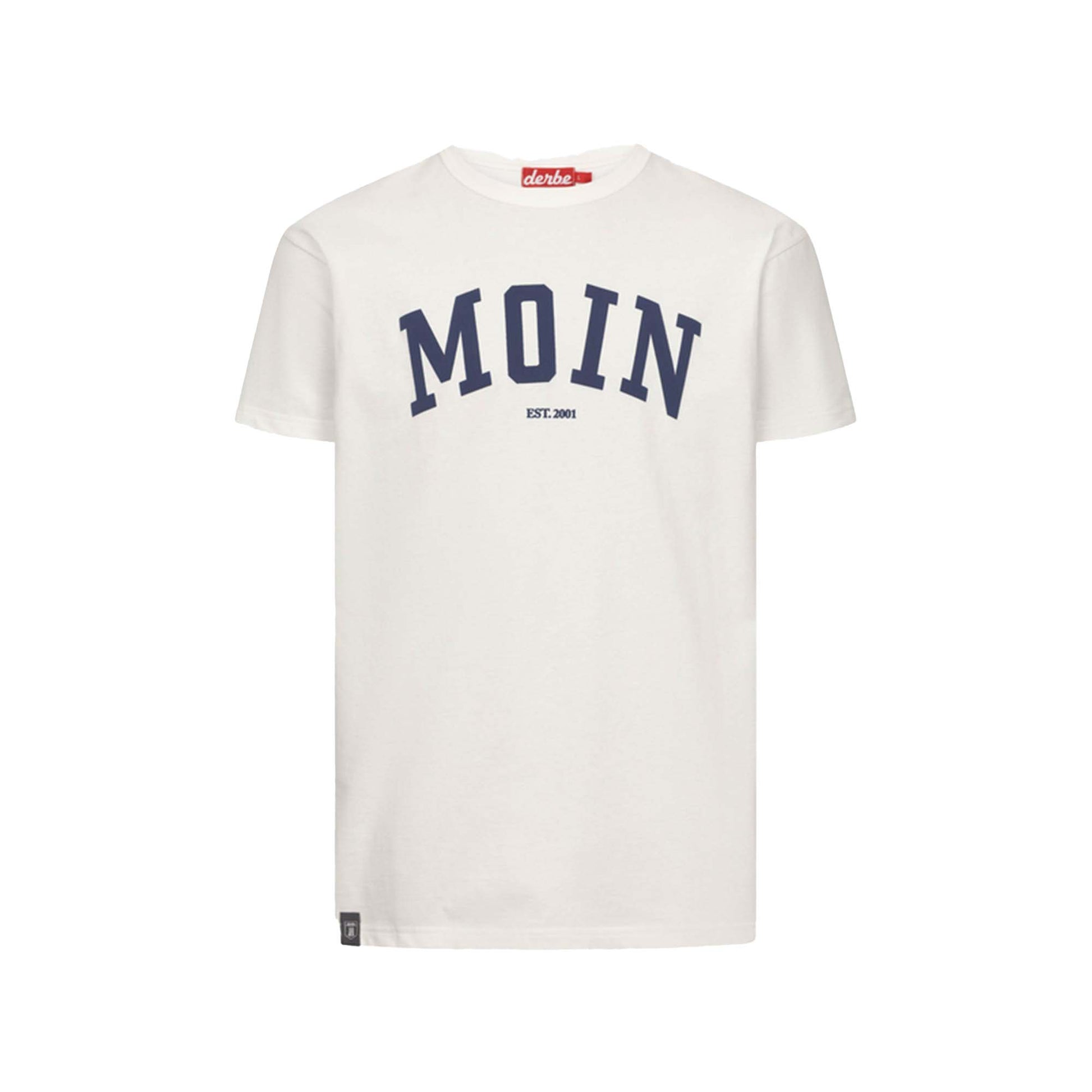 Derbe Herren T-Shirt Moin – off white / navy peony