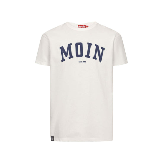 Derbe Herren T-Shirt Moin – off white / navy peony