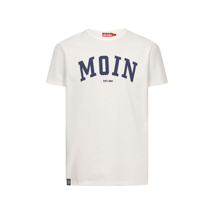 Derbe Herren T-Shirt Moin – off white / navy peony