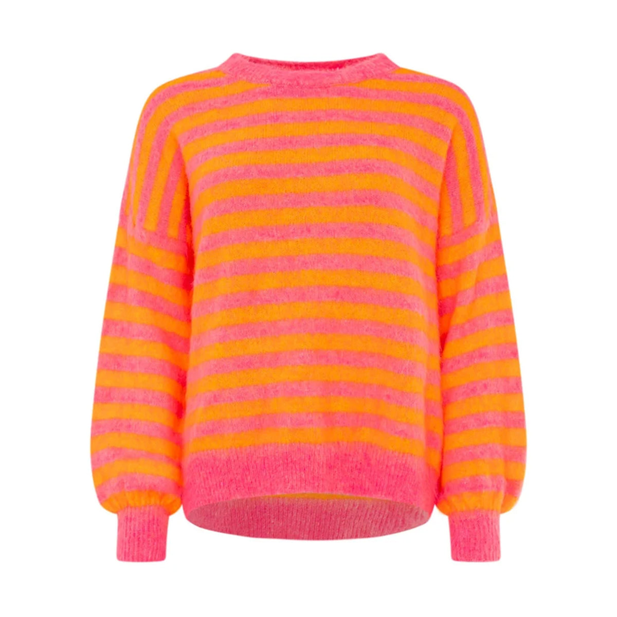 Zwillingsherz Damen Pullover "Neonstreifen"