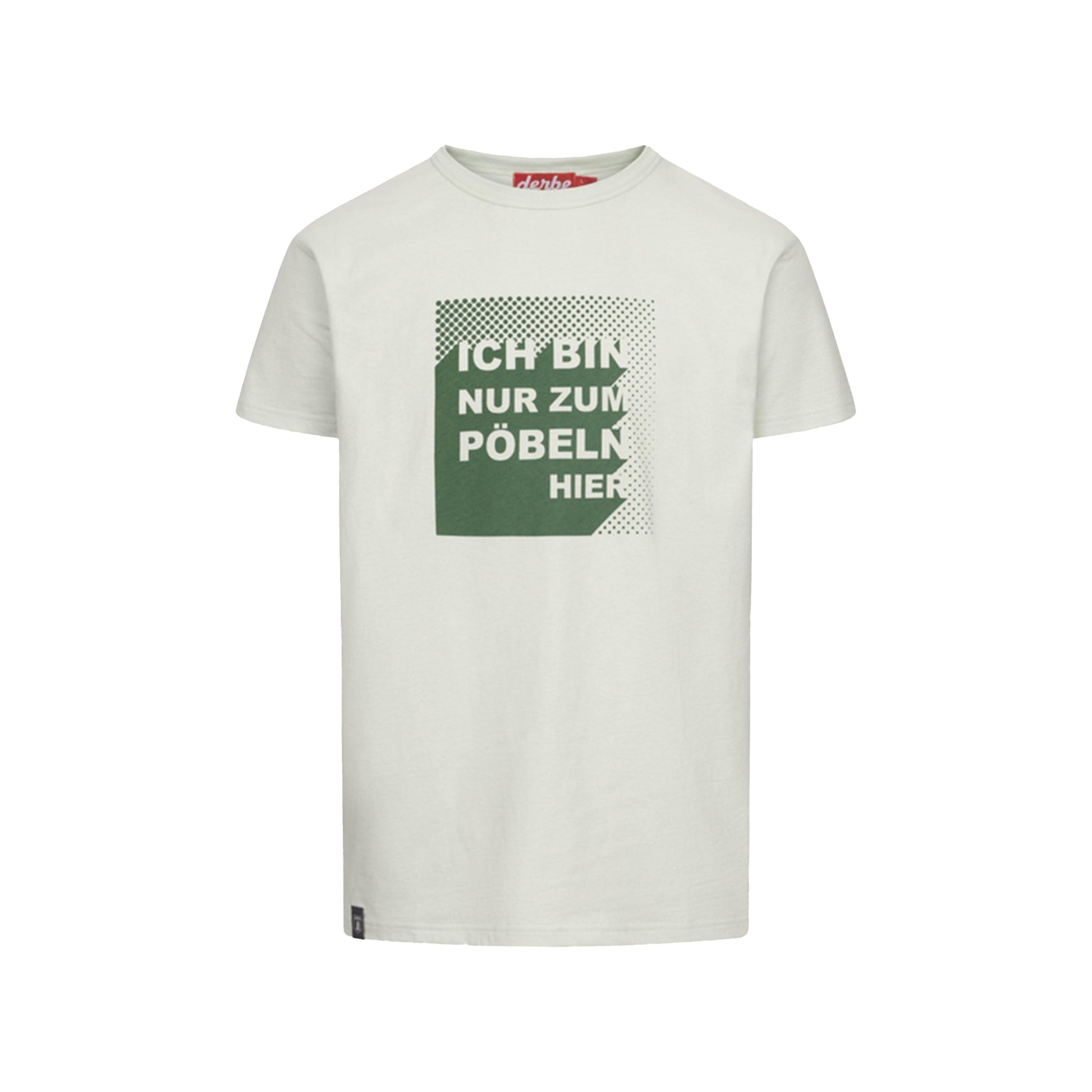 Derbe Herren T-Shirt Pöbeln – pale aqua