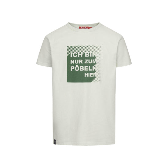Derbe Herren T-Shirt Pöbeln – pale aqua