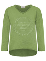 Zwillingsherz Damen Sweatshirt BW "Positive Mind"