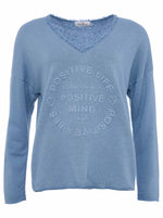 Zwillingsherz Damen Sweatshirt BW "Positive Mind"