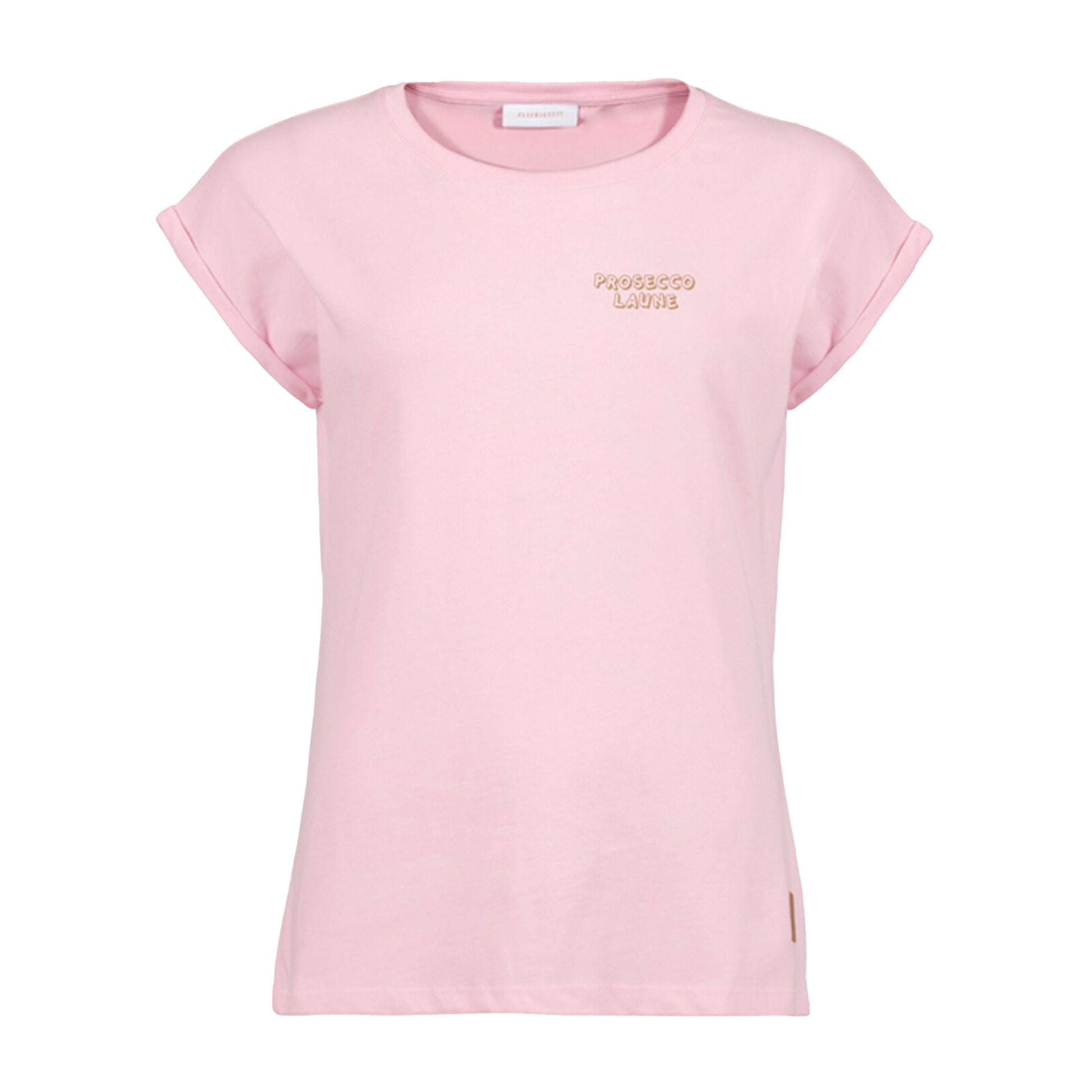Kleinigkeit Damen T-Shirt Normalfit Prosecco Laune – pink