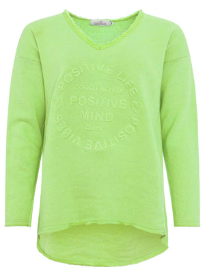 Zwillingsherz Damen Sweatshirt BW "Positive Mind"