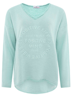 Zwillingsherz Damen Sweatshirt BW "Positive Mind"