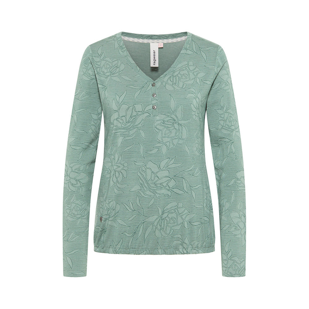 ragwear Damen Langarmshirt Pinkki Print