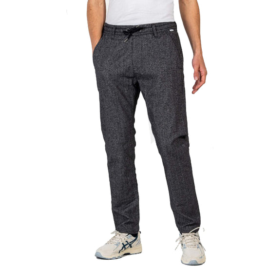 REELL Herren Reflex Easy Pant- dark grey Herringbone