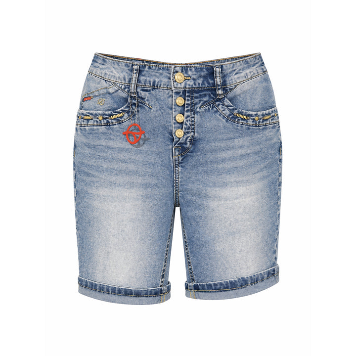 Timezone Damen Jeans Short RaviTZ – caribbean blue washrt