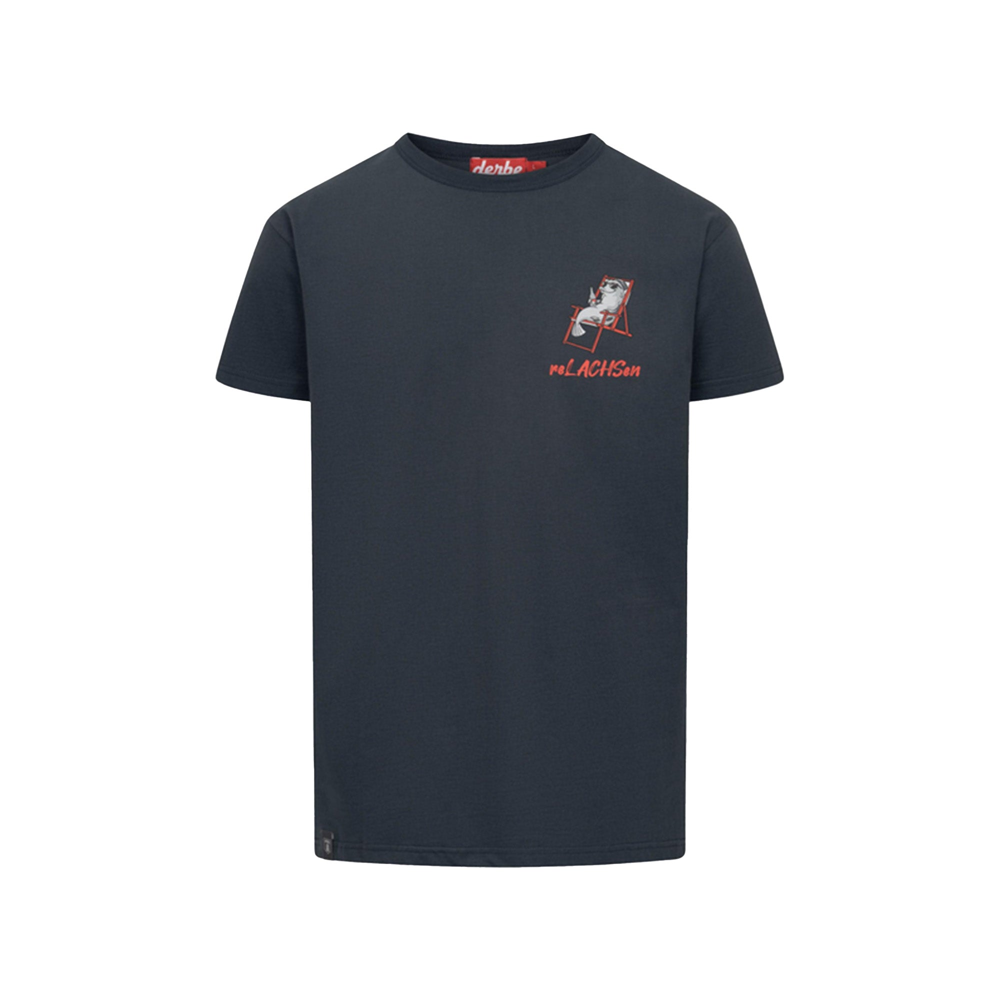 Derbe Herren T-Shirt ReLACHSen – navy