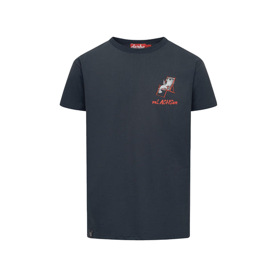 Derbe Herren T-Shirt ReLACHSen – navy