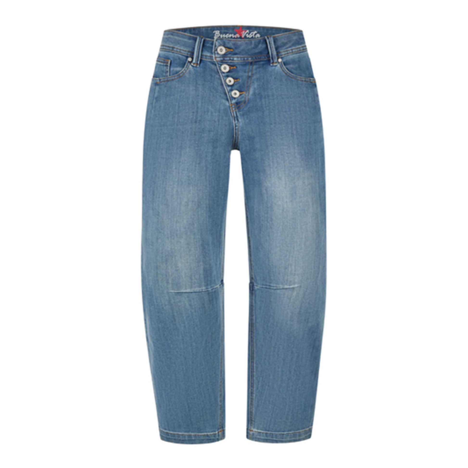 Buena Vista Damen Jeans Relaxed Malibu – mid stone