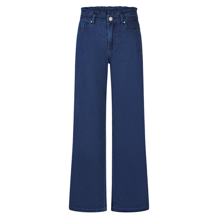Buena Vista Damen Jeans Ruffled Wide Leg light denim