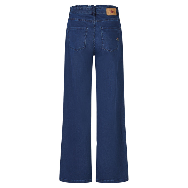 Buena Vista Damen Jeans Ruffled Wide Leg light denim
