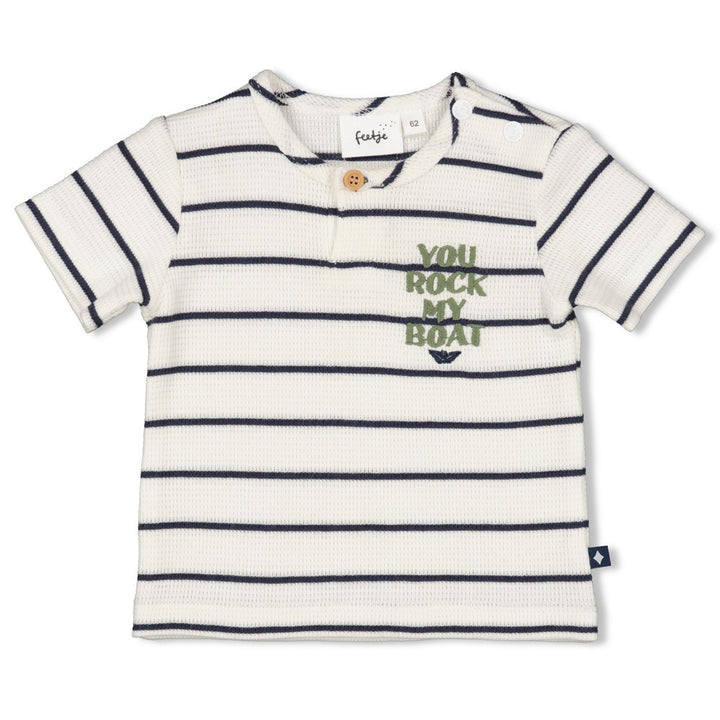 Feetje Baby Boy T-Shirt Ringel Waffelstruktur Rock My Boat 51700924