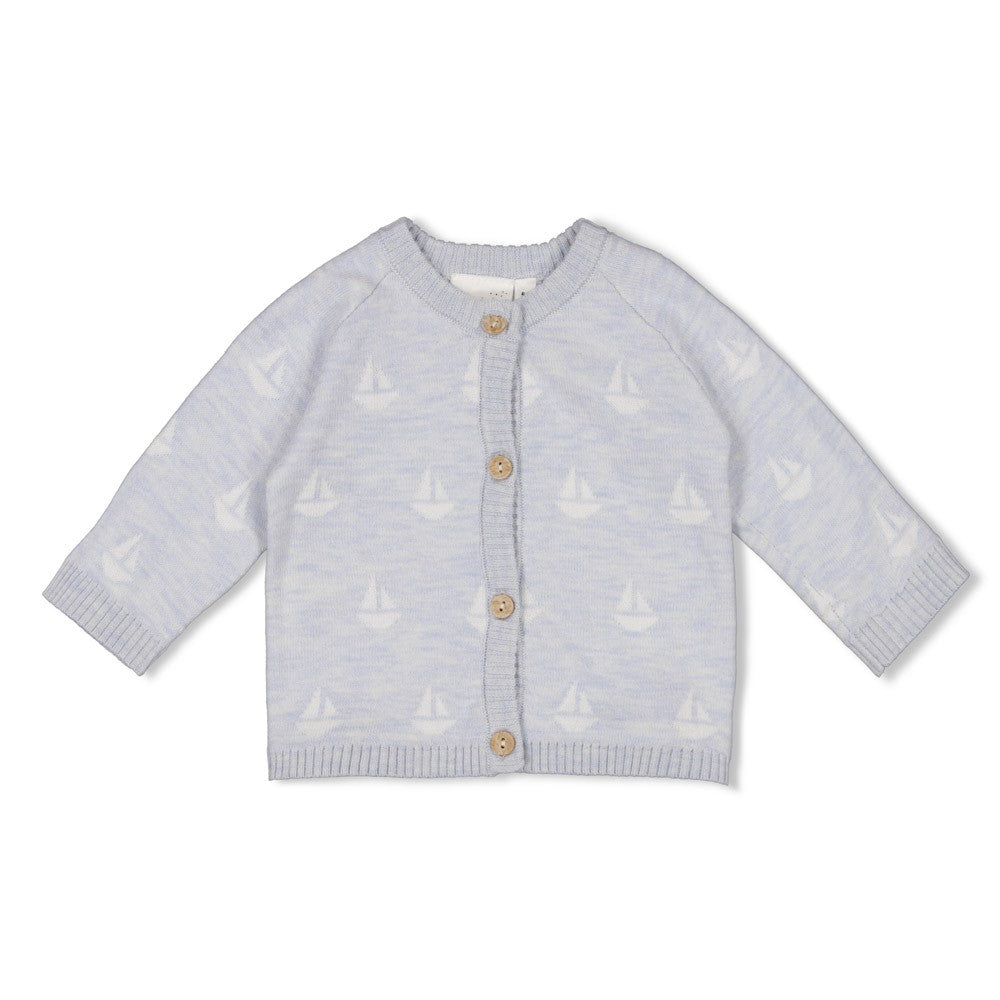 Feetje Baby Junge Strickjacke 51300556 – blau melange
