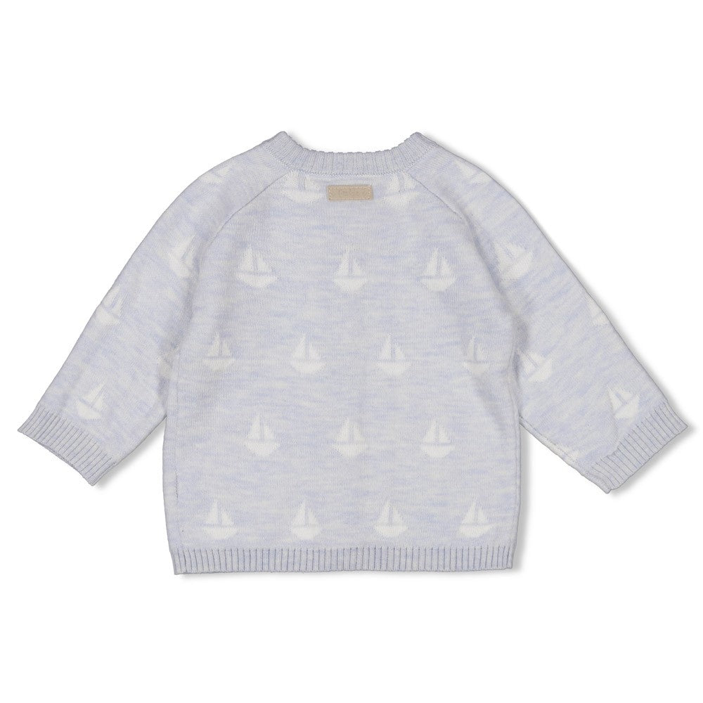 Feetje Baby Junge Strickjacke 51300556 – blau melange