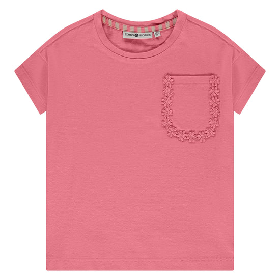 Stains & Stories Mädchen T-Shirt SSA26108614 – pink