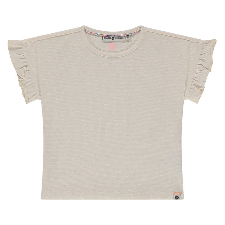 Stains & Stories Mädchen T-Shirt SSA26208628 – ivory
