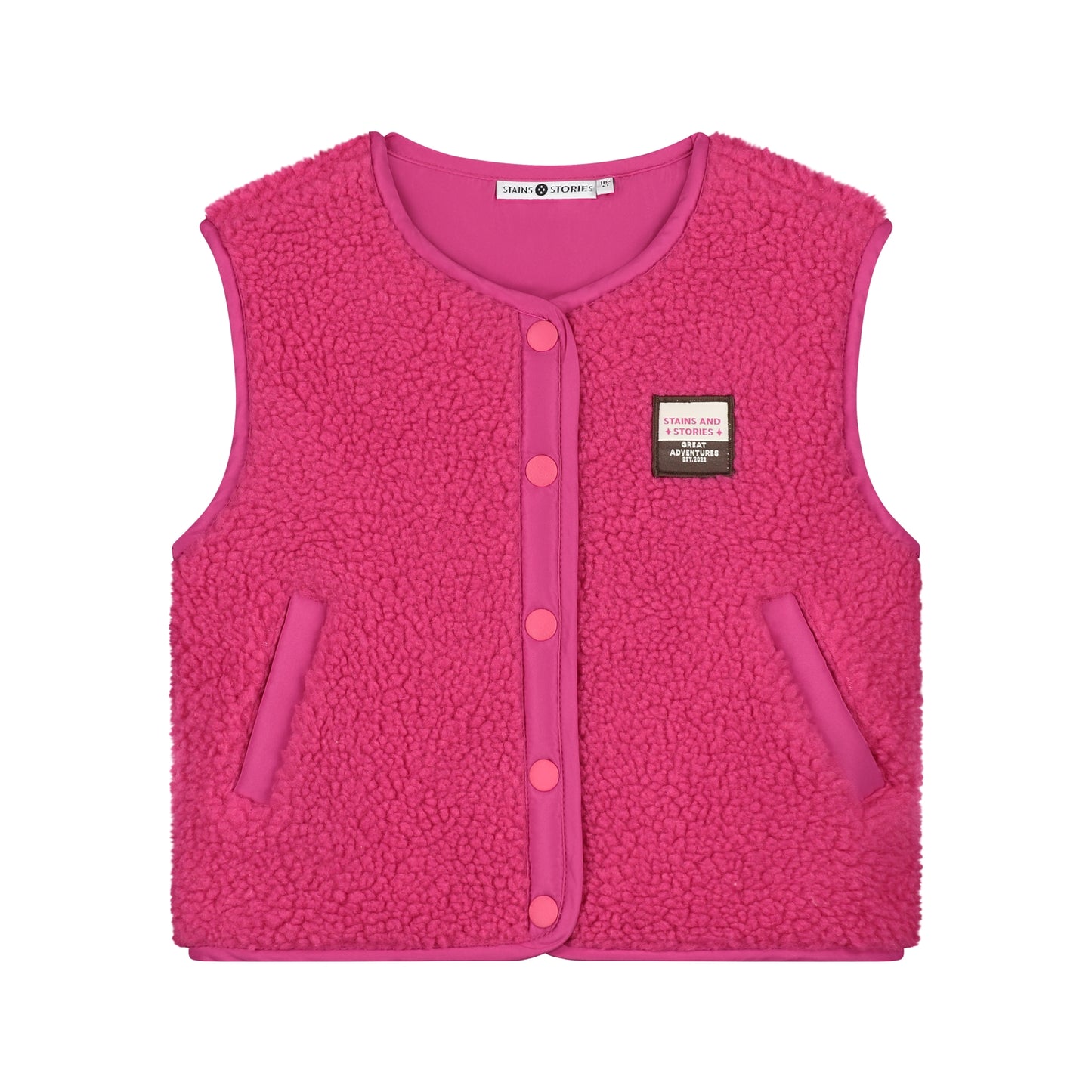 Stains & Stories Mädchen Weste SSA26408462 – magenta