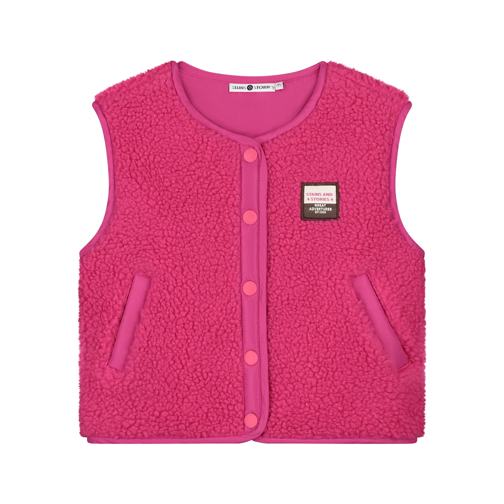 Stains & Stories Mädchen Weste SSA26408462 – magenta