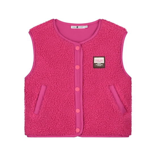 Stains & Stories Mädchen Weste SSA26408462 – magenta