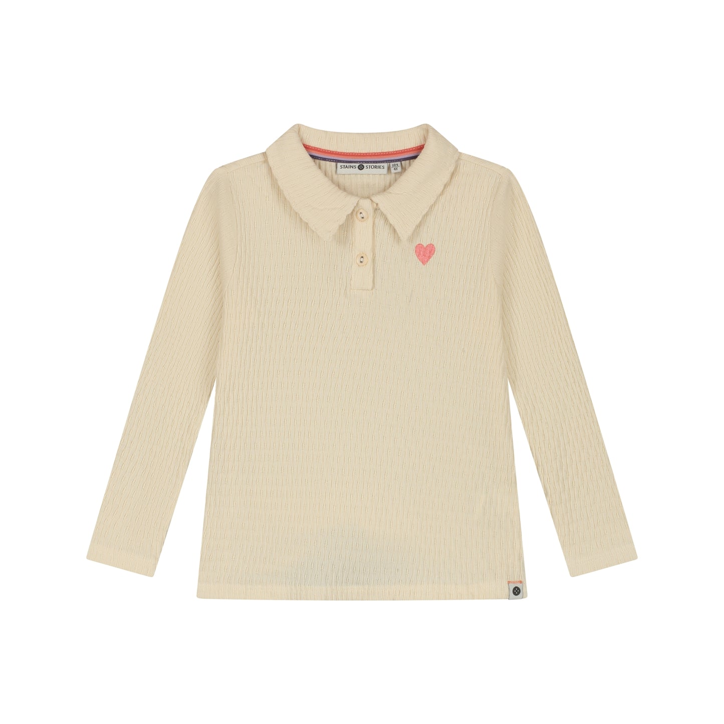 Stains & Stories Mädchen Langarmshirt SSA26508676 – cream
