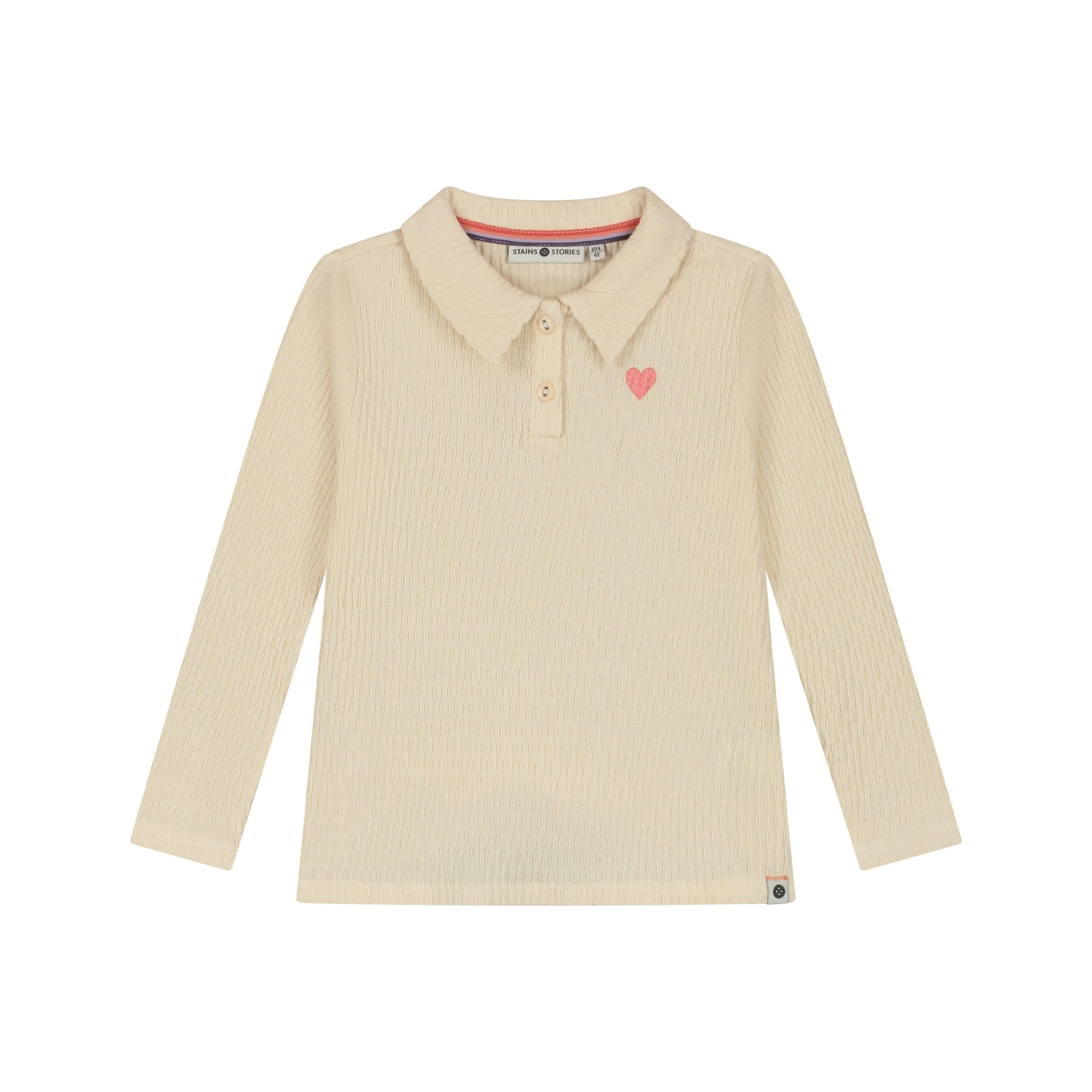 Stains & Stories Mädchen Langarmshirt SSA26508676 – cream