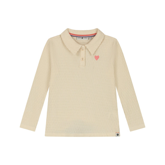Stains & Stories Mädchen Langarmshirt SSA26508676 – cream