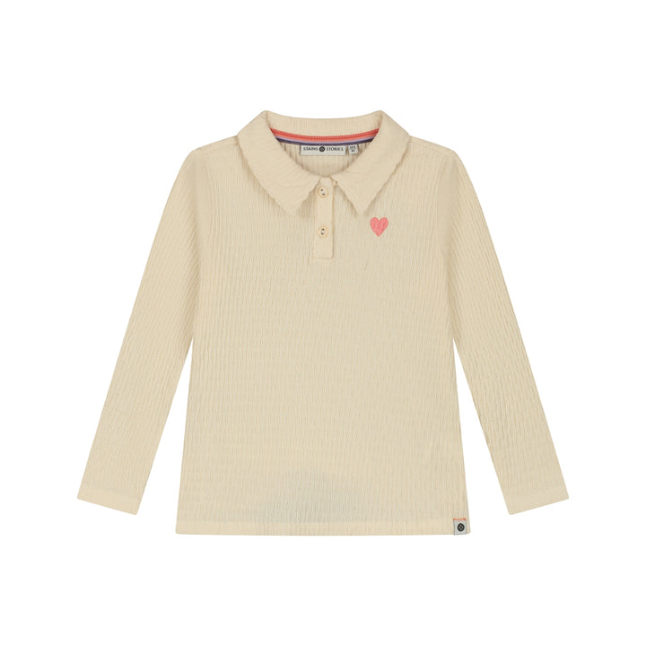 Stains & Stories Mädchen Langarmshirt SSA26508676 – cream