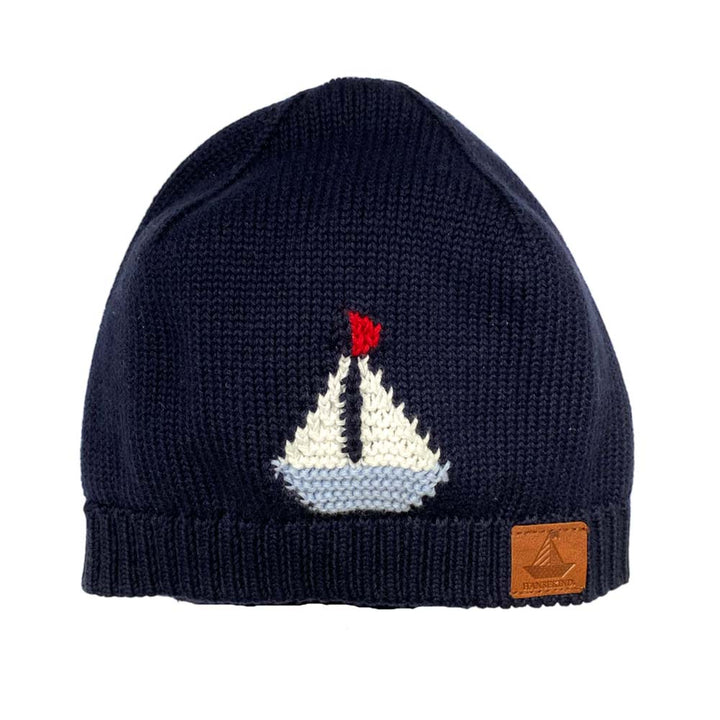 Hansekind Baby Unisex Strickmütze mit Schiff