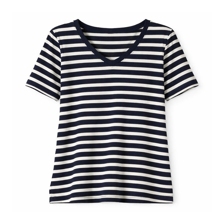 Ragwear Damen T-Shirt Salvie Stripes – navy