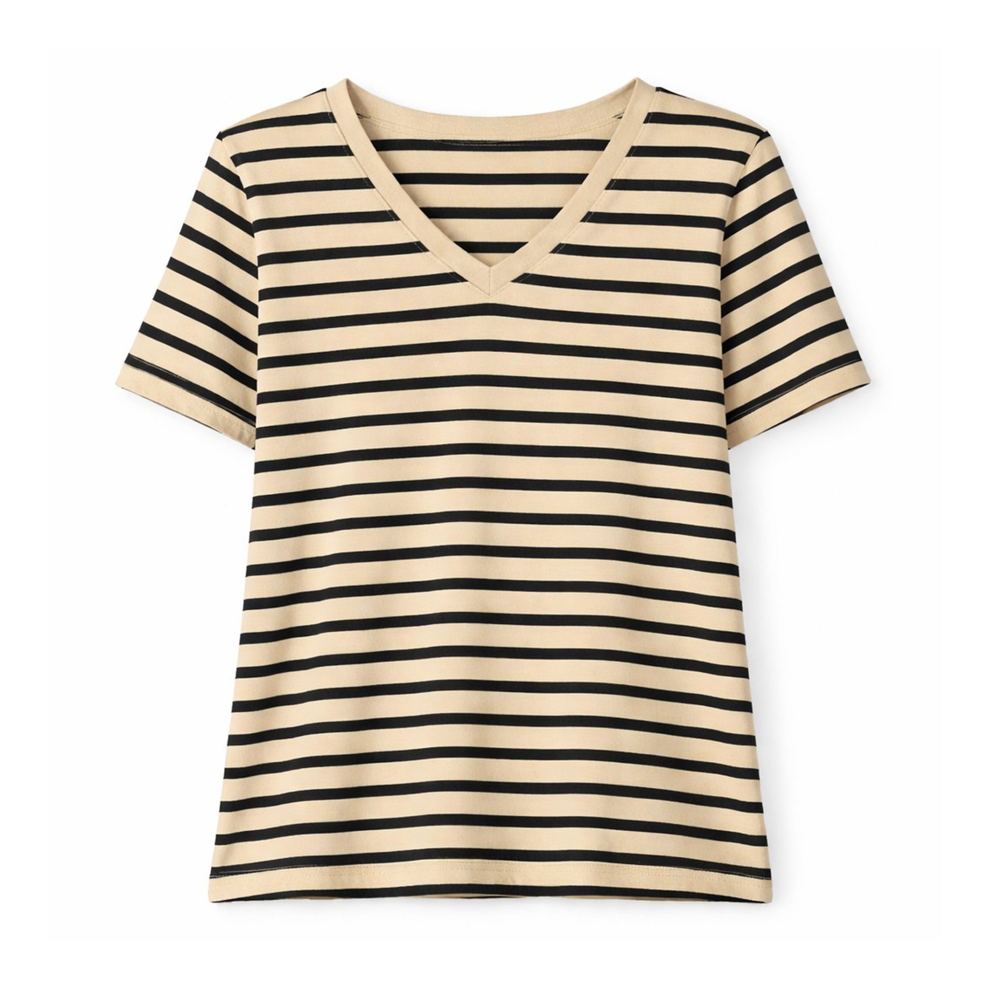 Ragwear Damen T-Shirt Salvie Stripes – sand
