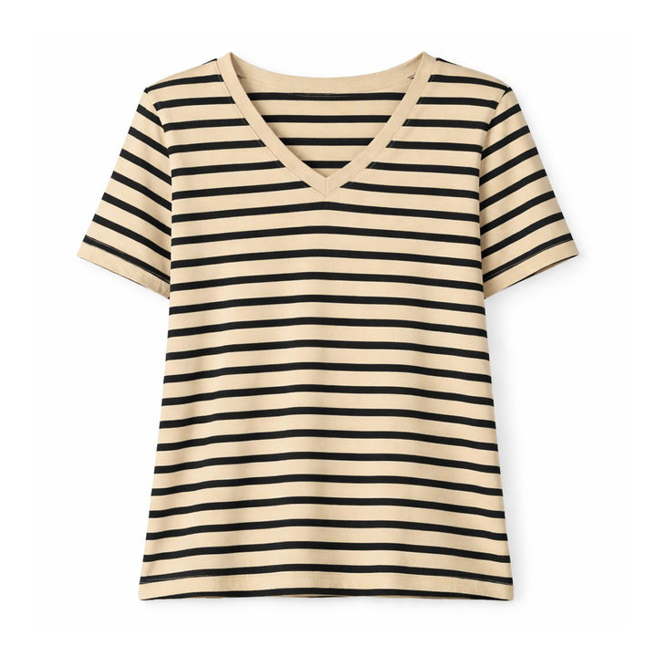 Ragwear Damen T-Shirt Salvie Stripes – sand