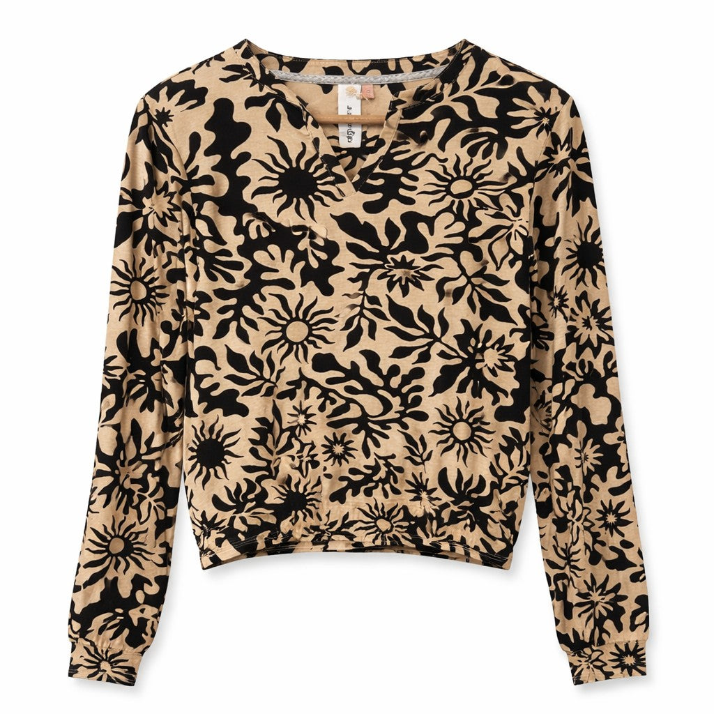 Ragwear Damen Langarmshirt Santica Print – sand